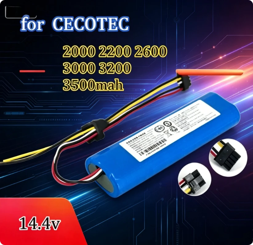 3500mAh Suitable for CECOTEC CONGA4090 4490 3090 Floor Sweeper Lithium Battery Large Capacity Rechargeable Battery