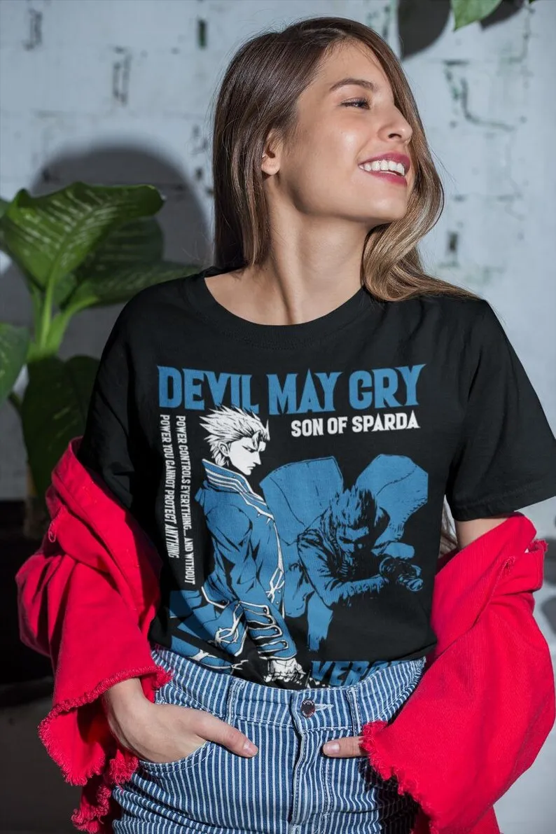 Unisex Devilman Crybaby Anime T-Shirt, Akira Fudo, Ryo Asuka Manga Shirt