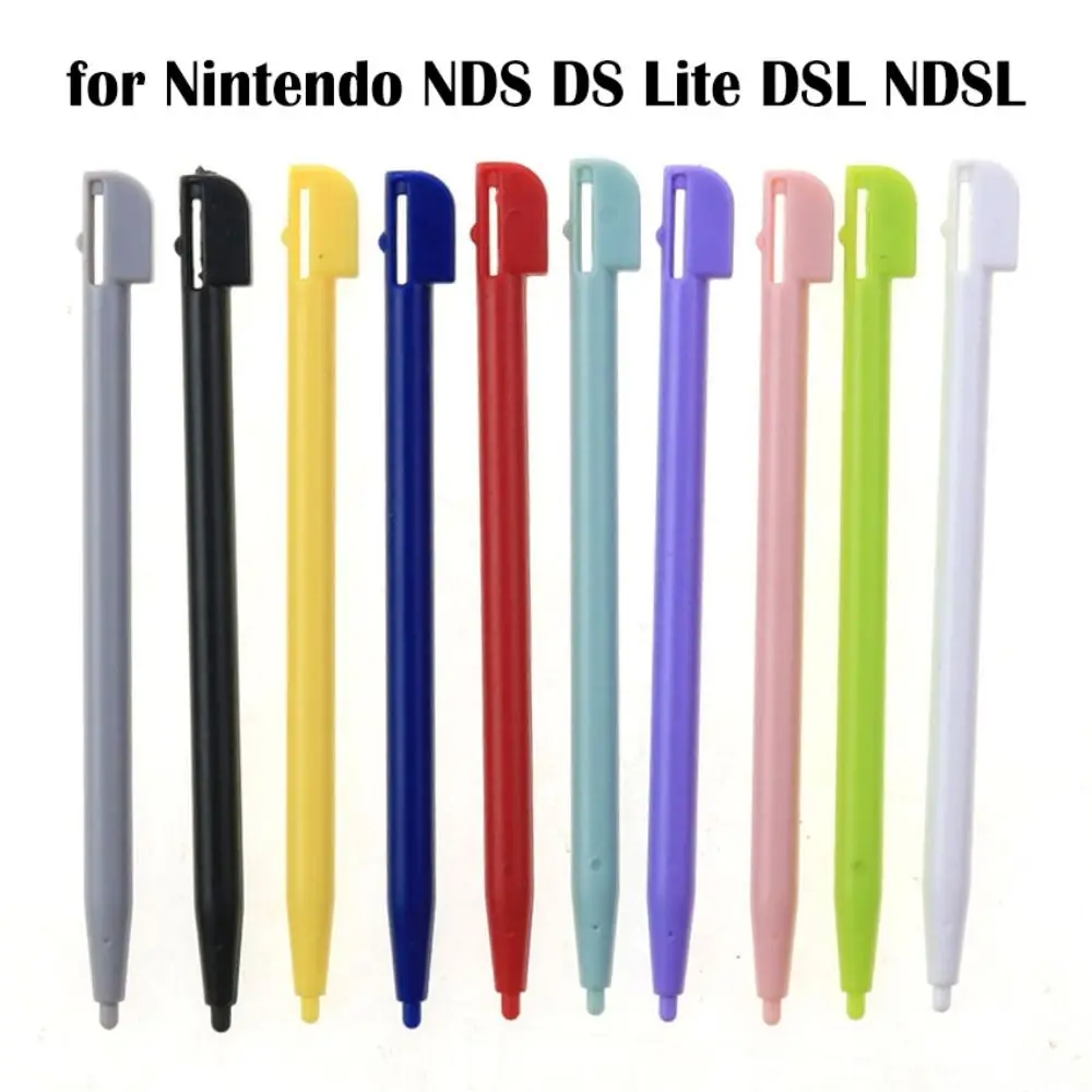 10PCS Colorful Touch Stylus Pen Smooth Plastic Handwritten Pen Assistant Tools Gamepad for Nintendo NDS DS Lite DSL NDSL