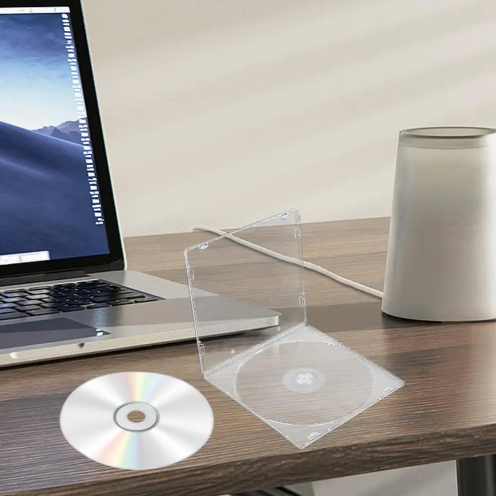 Etui 5.2mm pojedynczy ultracienki standardowy przezroczysty pakiet przenośny Organizer do albumów CDR do kina domowego