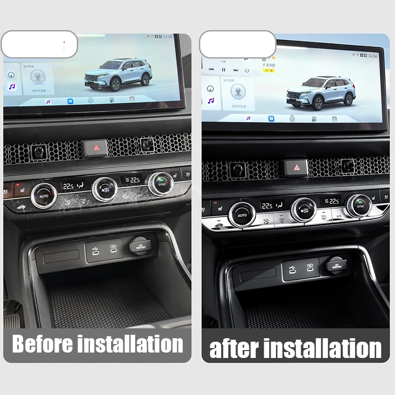 Fit For Honda CR-V CRV RS 6th 2023 2024 2025 Air conditioning panel button decoration sticker interior modification parts