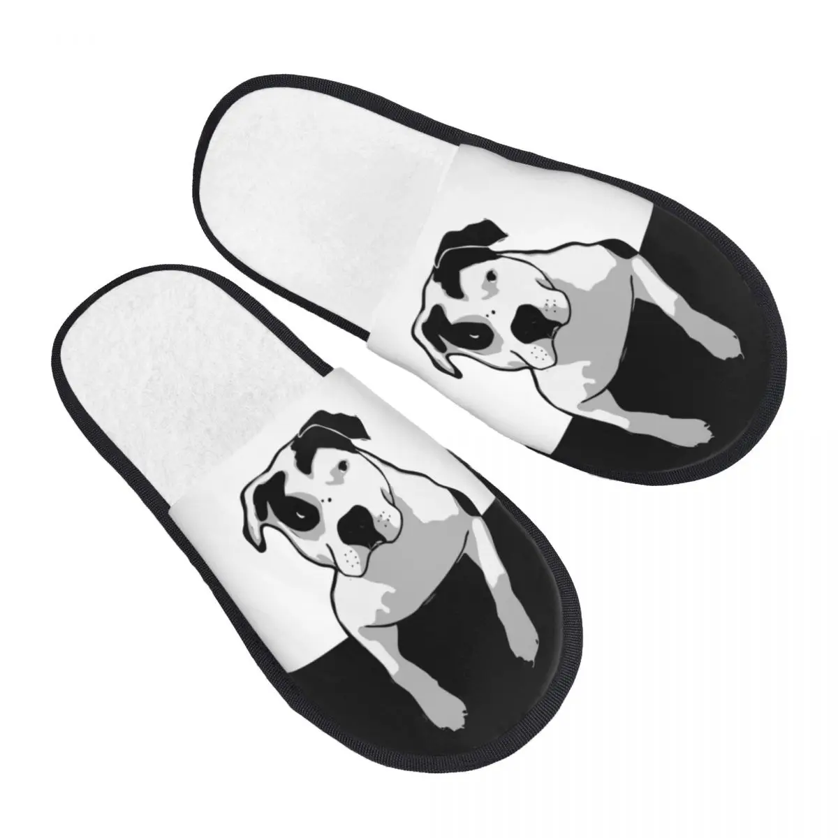 Custom England Bull Terrier Soft Memory Foam House Slippers Women Pet Dog Lover Cozy Warm Anti-Skid Slipper