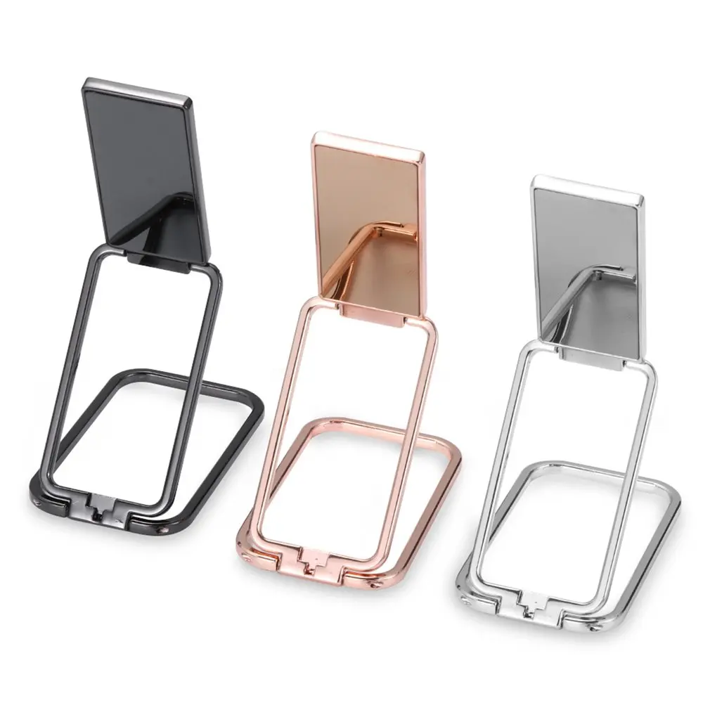 360 Rotation Mobile Phone Foldable Stand Back Ultra Thin Phone Ring Holder Desk Metal Finger Kickstand Home Office Accessories