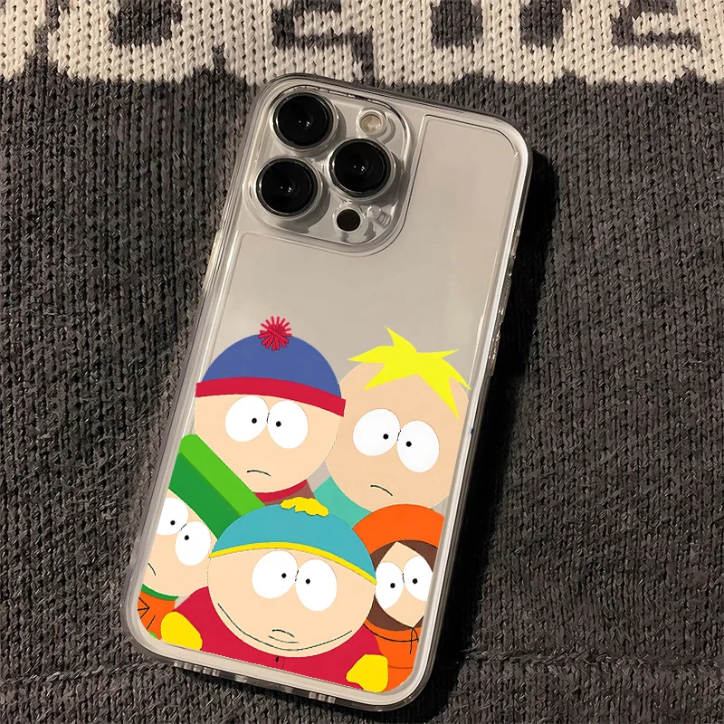 Funny S-South-Park Phone Case For VIVO Y28 V30e Y75 Y36 Y100 Y17s Y76 Y22s Y16 Y50 Y21 Y20 V29 V23e V21e 5G Transparent Cover image 3