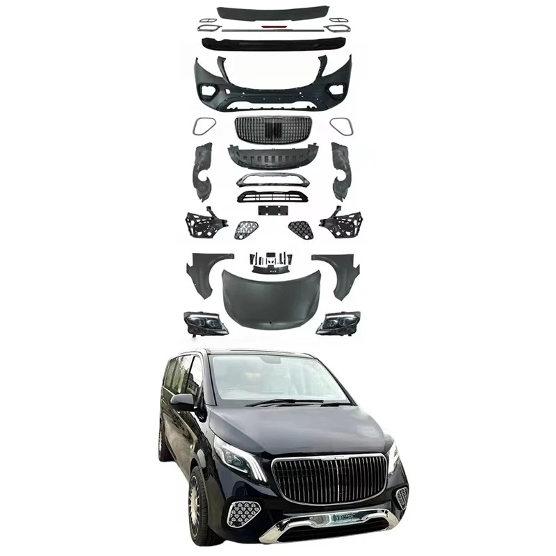 Hot Sale Body Kit FOR Mercedes Vito V-Cassa 2006-2015 Old to New 2024 Maybach Style Upgrade Conversion Factory Price