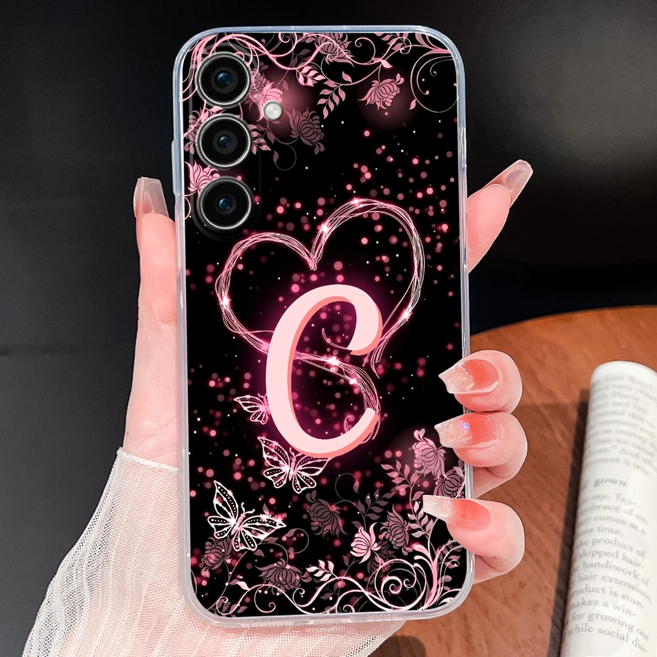 For Samsung Galaxy S25 Plus Ultra S25 Edge S25FE Phone Case Fashion Star Letters Lightweight Shell Soft TPU Clear Silicone Funda #6