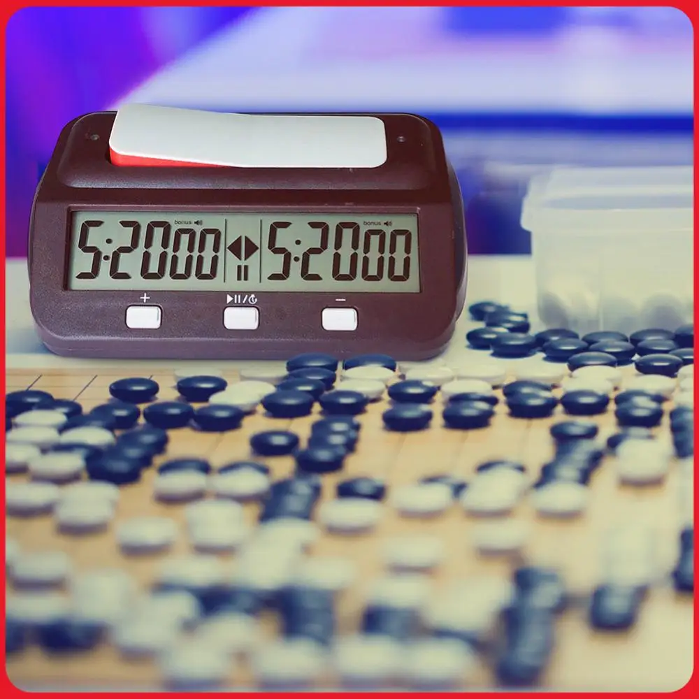 

Chess Digital Timer Professional Digital Chess Clock Plastic Battery Powered Multifunctional Lightweight for Training Teaching