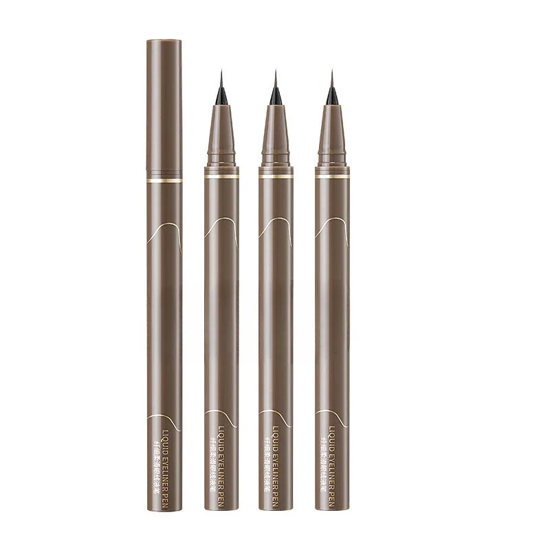 Liquid Eyeliner 0.01mm Super Slim Waterproof Quick Dry Long Lasting Color No Smudging Eyeliner Pencil Eye Shadow