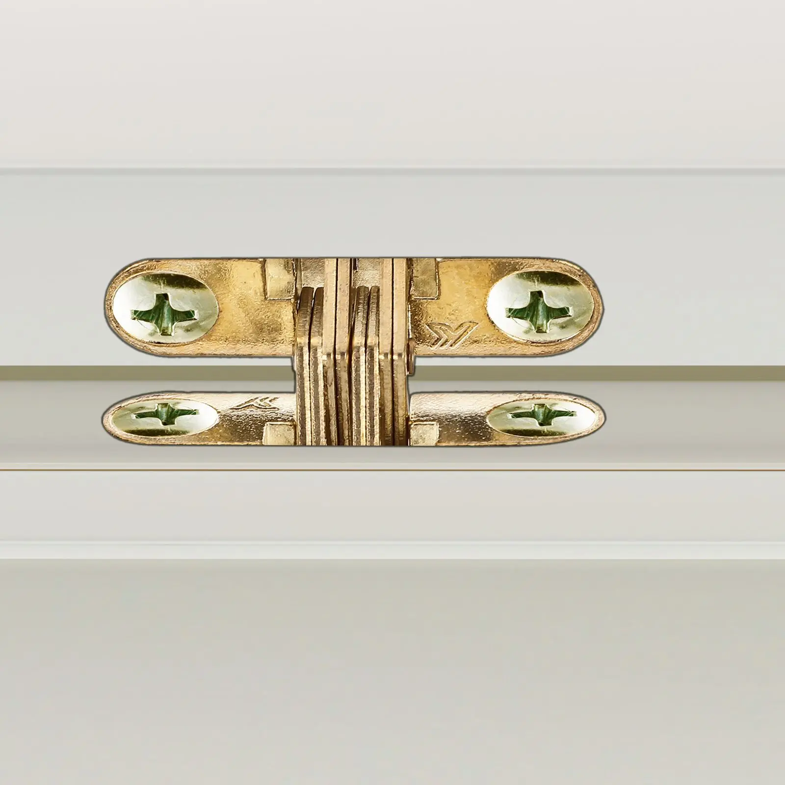

2 Pcs Alloy Hinge Heavy Duty Cabinet Concealed Mute Flat Smooth Anti Rust Mute Hinge Rotating Hidden Door Gauge