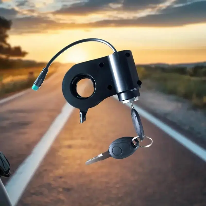 قرص التحكم في سرعة السكوتر الكهربائي مع قفل مفتاح وزر 5 سنون لـ Kukirin G2 Max/G2 Pro