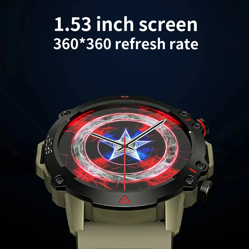 2024 New Men's Smart Watch Bluetooth Call AI Voice Assistant Outdoor Sports Track Tracker Remote Photography Women's Smartwatch