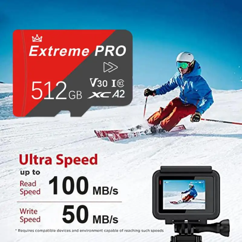 Ultra Micro TF SD Card 1TB 2TB SD Memory Card 128GB 256GB Extreme PRO V30 4K UHD TF Card cartao de memoria For Camera Dash cam