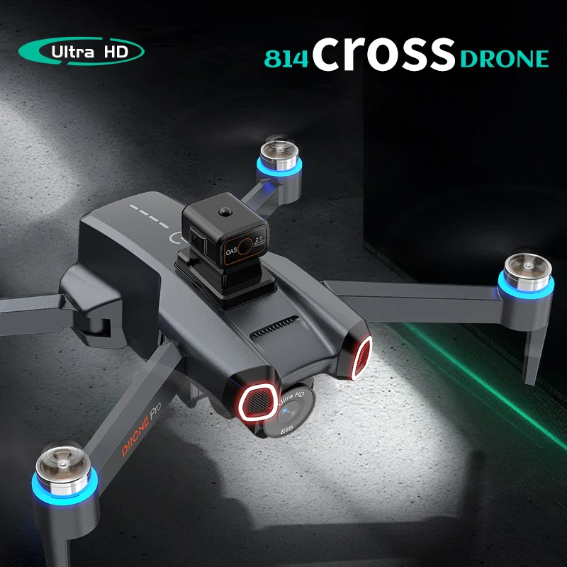 신형 814 GPS 드론 전문가용 8K 카메라 4축 항공 촬영 대형 화면 리모컨 브러시리스 5G WIFI FPV 드론
