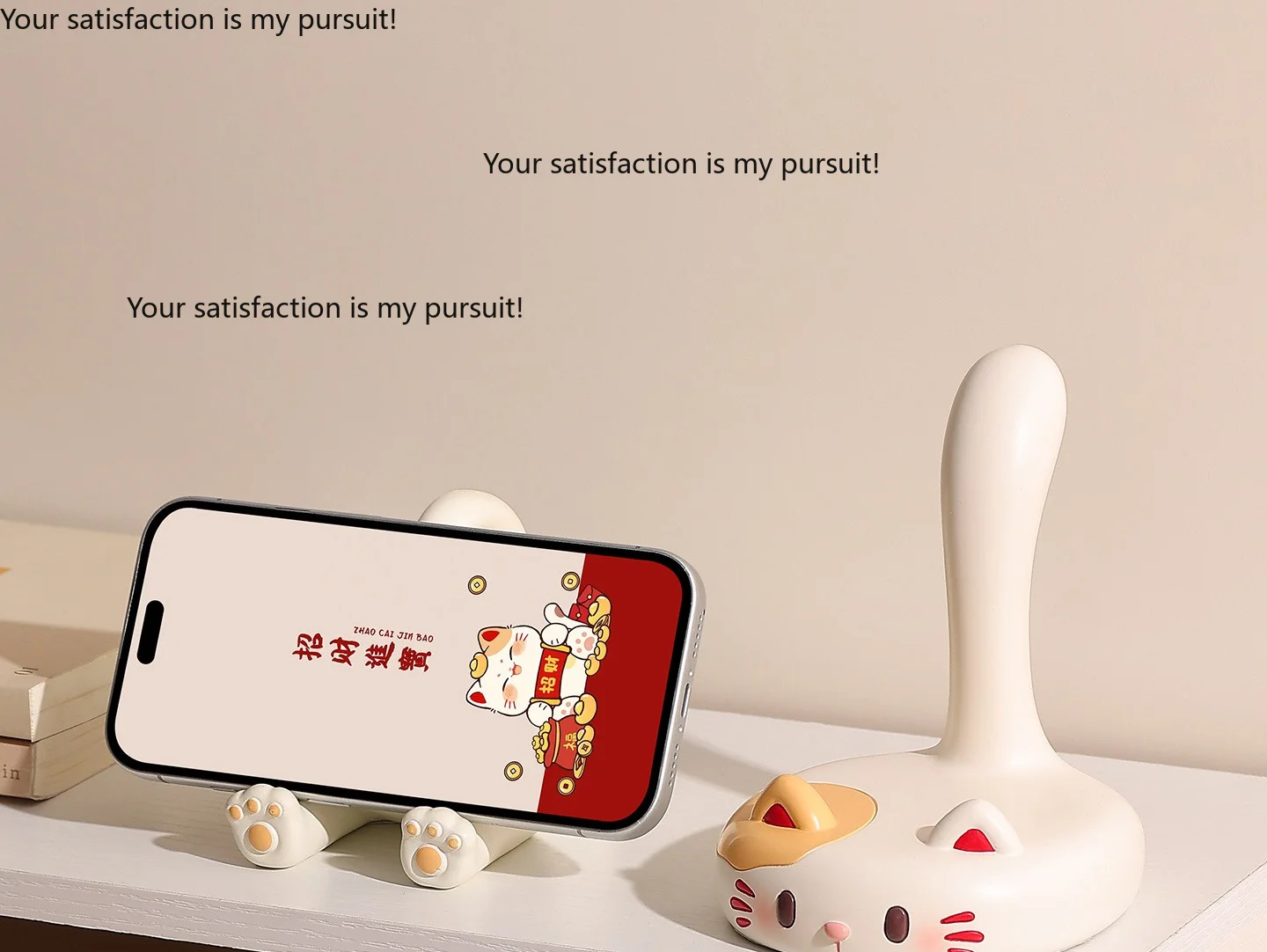 Niche mobile phone holder, lazy chasing drama, tablet shelf, desktop decoration ornament, gifts for girlfriends