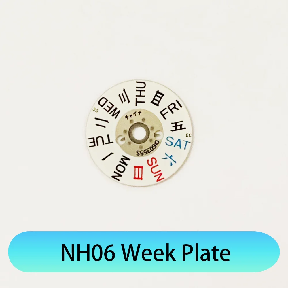 Watch Repair Parts Day Disc Suitable for NH06 Movement Day Wheel Watch Accessories Week Plate