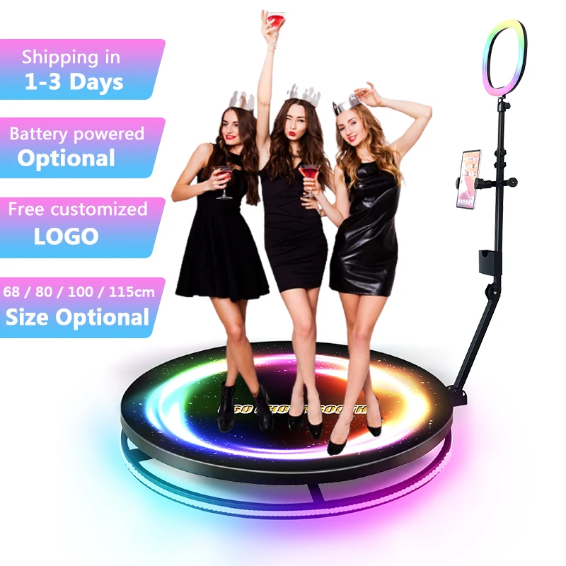 Party supplies 360 Photo Booth Machine For Event Birthday Vending Camera Spin Rotating Selfie 360 Degree Photo Booth Prix