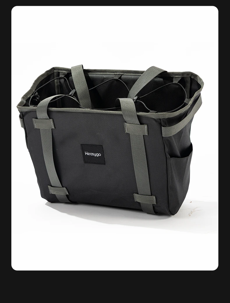 Brompton Faltrad 2602 Kleiner Mini-Vorderkorb Wasserdichte Abnehmbare Handtasche mit Schweinsnase-Adapter – Detail 18