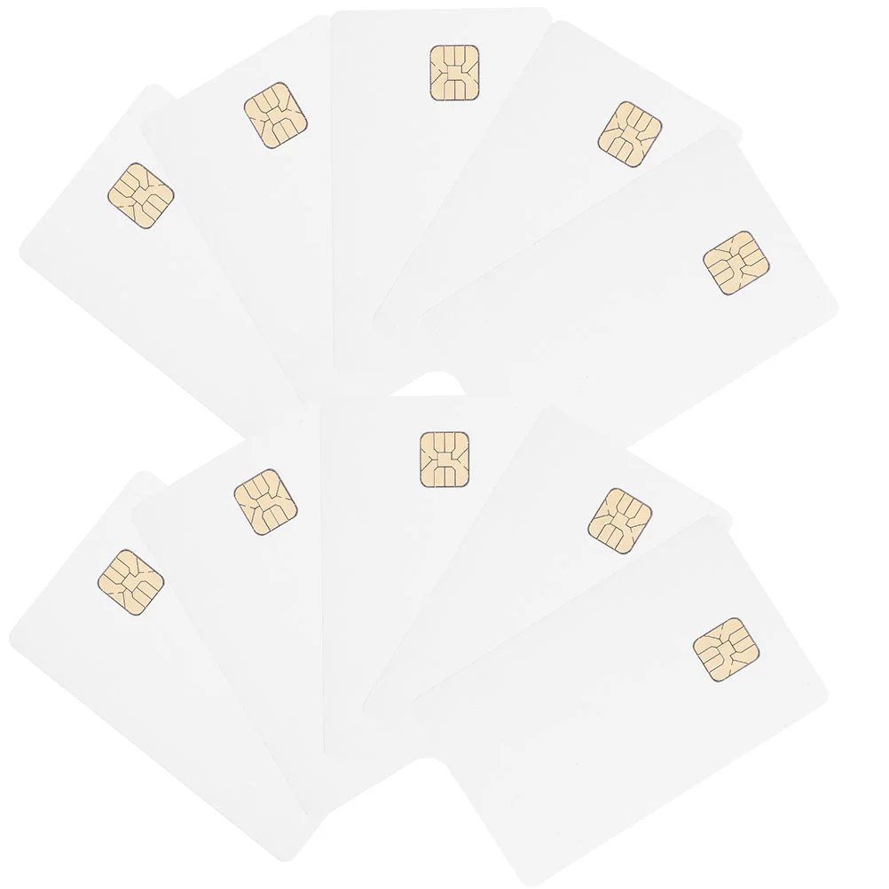 

20 Pcs Access Control System Ic Card Chip White Cards with Pvc Blank Credit Contact Intelligent