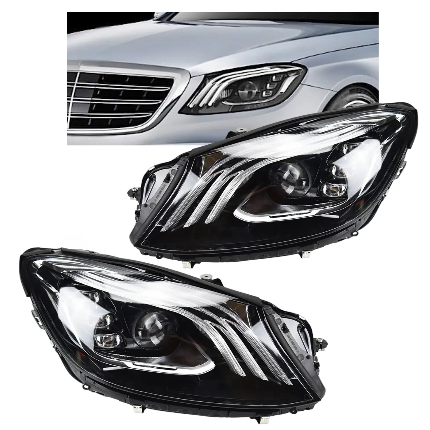 W222 X222 S-Class 2018-2021 Front Headlight Assembly Auto Lamp Lighting System Accessories OEM 2228208704 2228208804