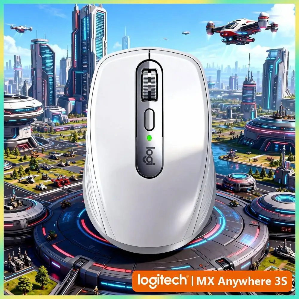 High-Precision MX Anywhere 3S - 8K DPI, 3-Device Bluetooth, Silent Click, Ideal for Wine Fair Signing & On-site Work