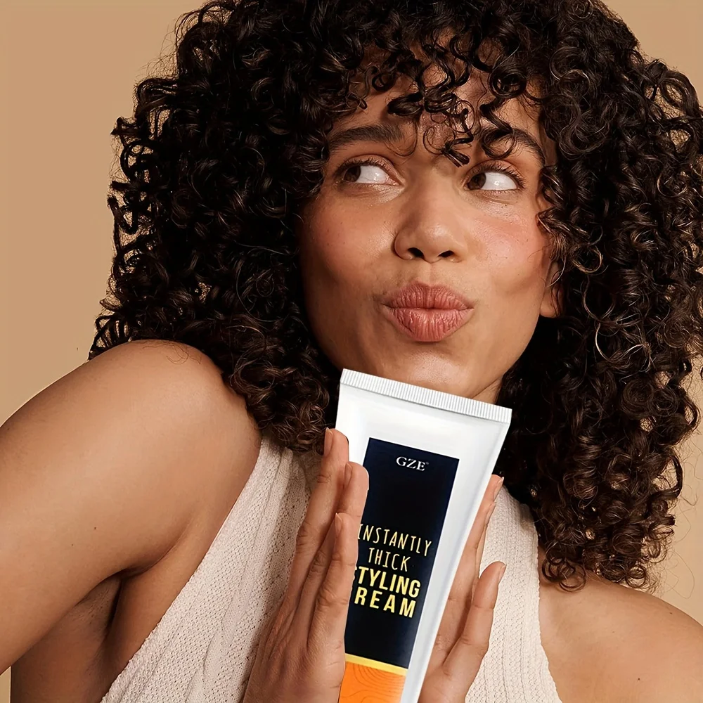 كريم تصفيف الشعر المتضخم ، تعليق وتعريف يدوم طويلاً ، منتج عناية بالشعر بدرجة احترافية ، تصميم سميك على الفور