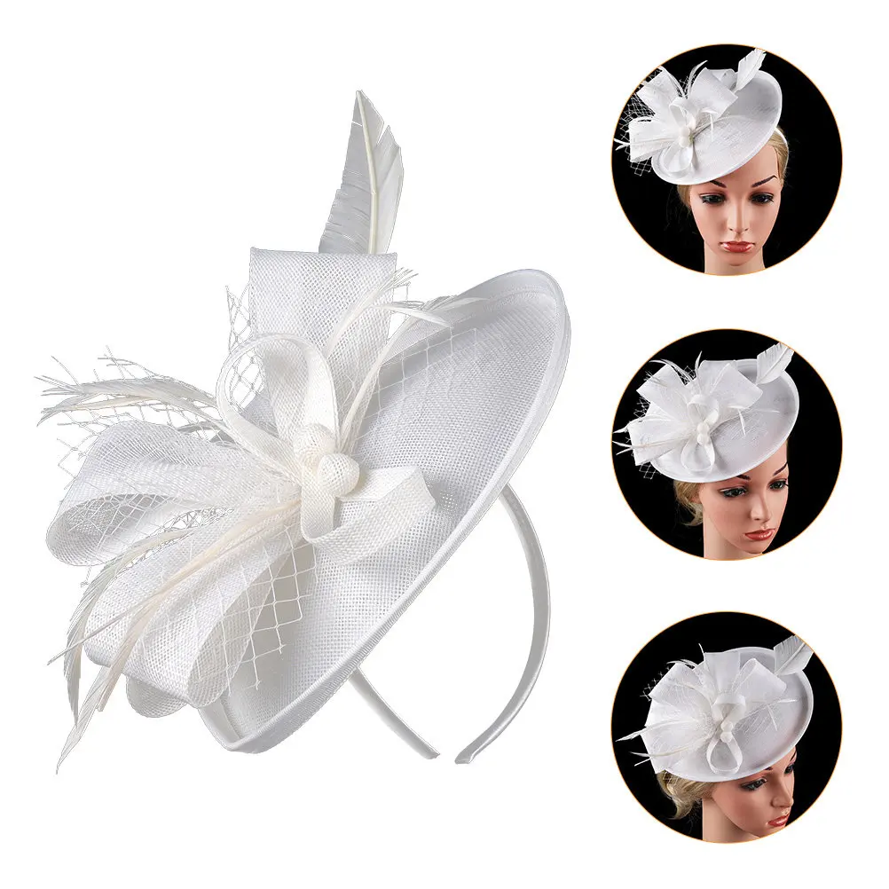1Pcs Trendy Flower Veil Hair Band for Women Party Wedding Birthday Dance Photo Prop Female Headband Headdress