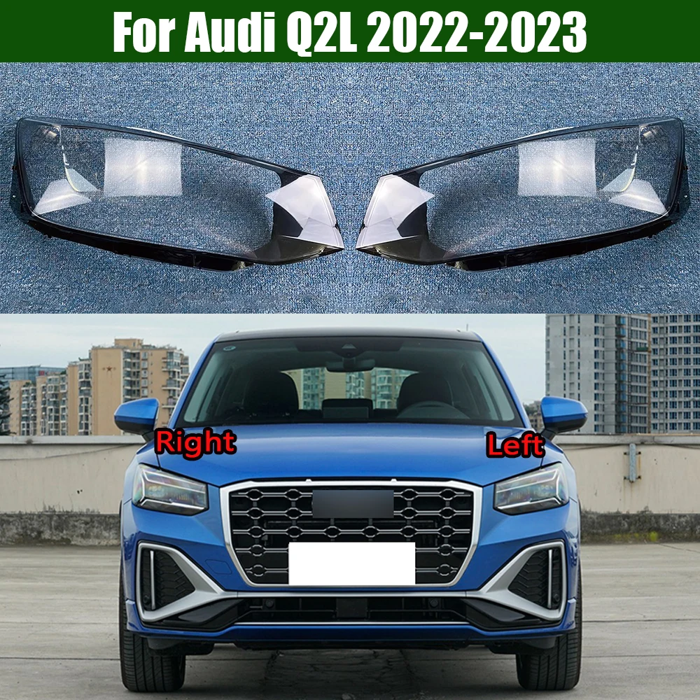 

For Audi Q2L 2022 2023 Front Headlamp Lamp Cover Headlight Shell Transparent Lens Replace The Original Lampshade Plexiglass