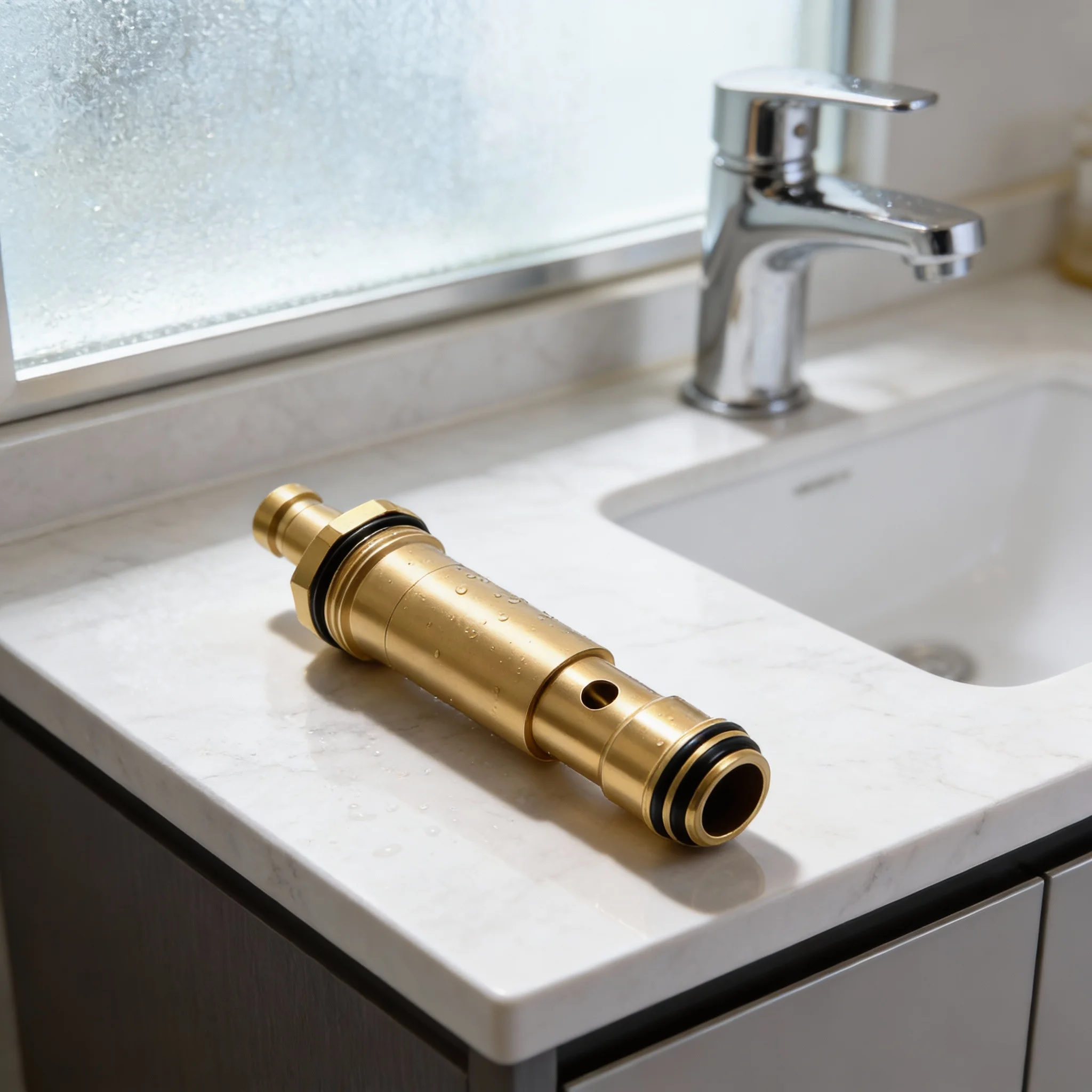 

Замена переключающего клапана для душа, латунный картридж с верхним креплением, совместимый водоотделитель, кран для ванны, тяговый переключающий клапан