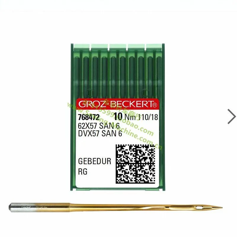 

German 62x57san6 Titanium-Plated Acupuncture Needle Wear-Resistant Industrial Sewing Machine Needle Dvx57