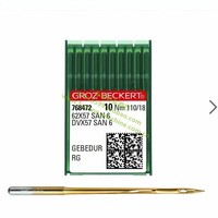 German 62x57san6 Titanium-Plated Acupuncture Needle Wear-Resistant Industrial Sewing Machine Needle Dvx57
