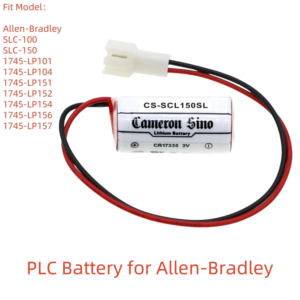 

Li-MnO2 PLC Battery for Allen-Bradley,3.0V,1350mAh,SLC-100 SLC-150 1745-LP101 1745-LP104,COMP-295 B9631T