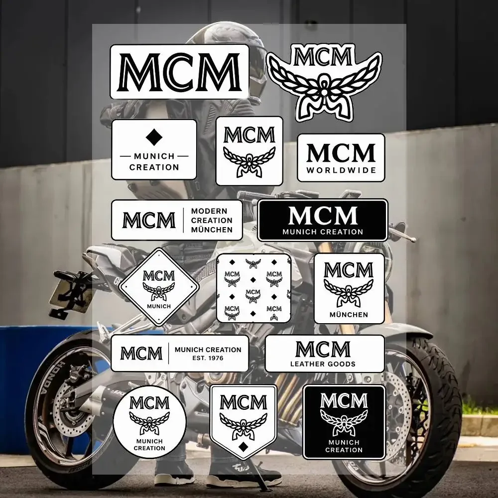 A-mc-m Cool Graphic Stickers Set Waterproof Vinyl Decals For Motorcycle Helmet Car Laptop Skateboard Luggage Phone Case
