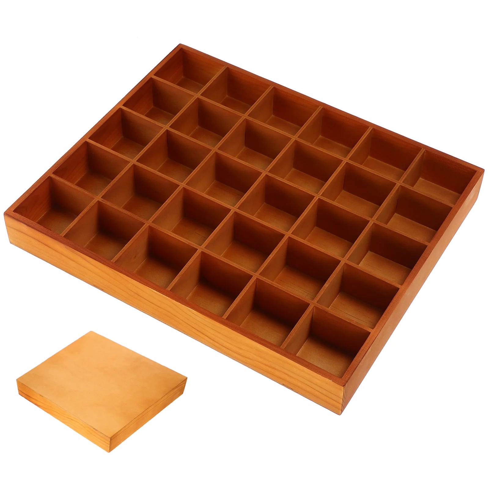 

Serving Plate Drawer Storage Box Tray Wooden Compartment Closet Organizers Bins