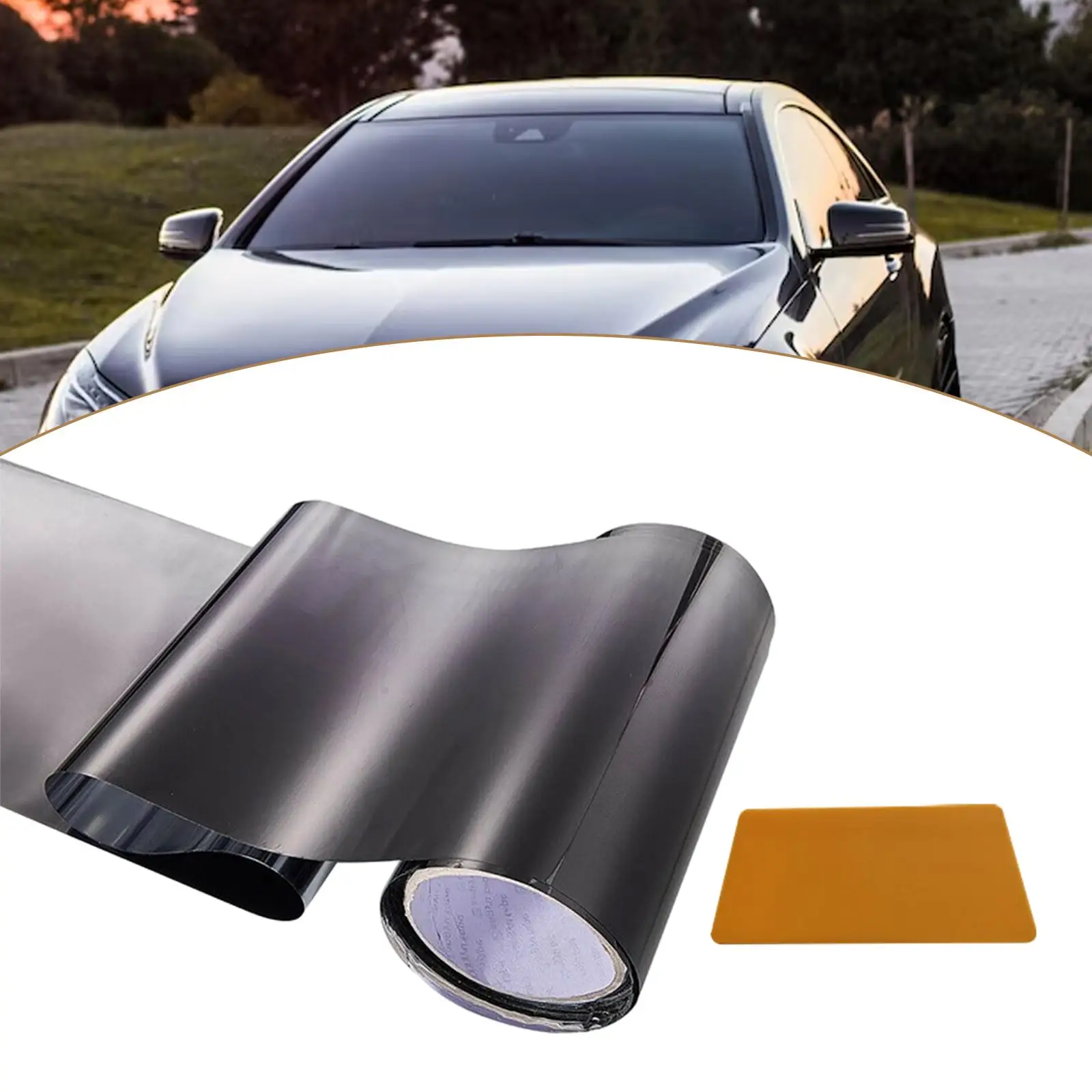 Car Sun Visor Strip Tint Film Automotive DIY Decals Car Front Windshield Film Windscreen Film for Shading and Filtration