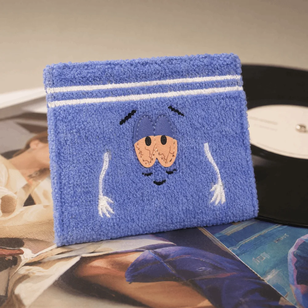 Cute Cartoon Wallet Soft Fuzzy Zip Closure Coin Purse Card Holder Towel Cloth Embroidered Mini Change Holder Casual Gift