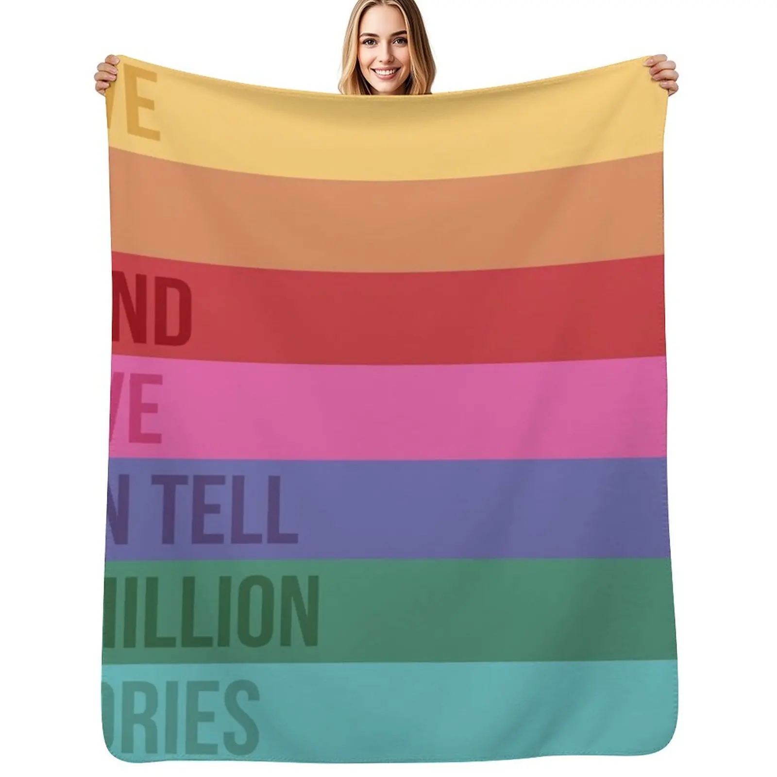 

Love is Blind Square / Falsettos Throw Blanket Stain Resistant Cozy Warm Blanket