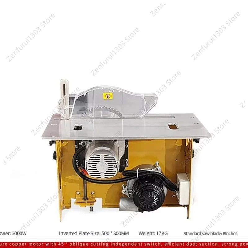 3000W Brushless Silent Woodworking Dust-Free Saw Integrated Machine Folding Push Table Precision Worktable