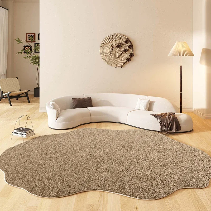 Japanese Style Living Room Decoration Carpet Irregular Shapes Rugs for Bedroom Thick Plush Lounge Floor Mat Home Fluffy Soft Rug