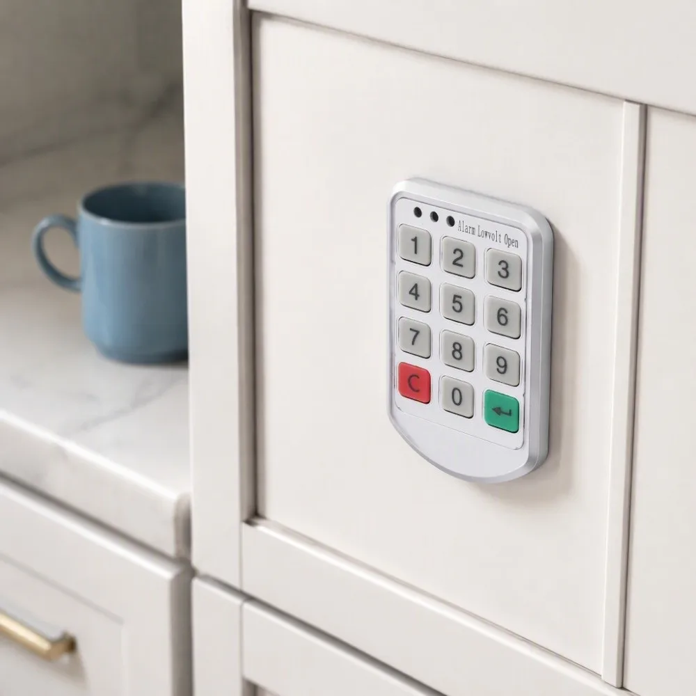 Keyless Electronic Cabinet Lock ABS Material Rustproof Password Cabinet Lock Secure Convenient Smart Cabinet Lock Closet