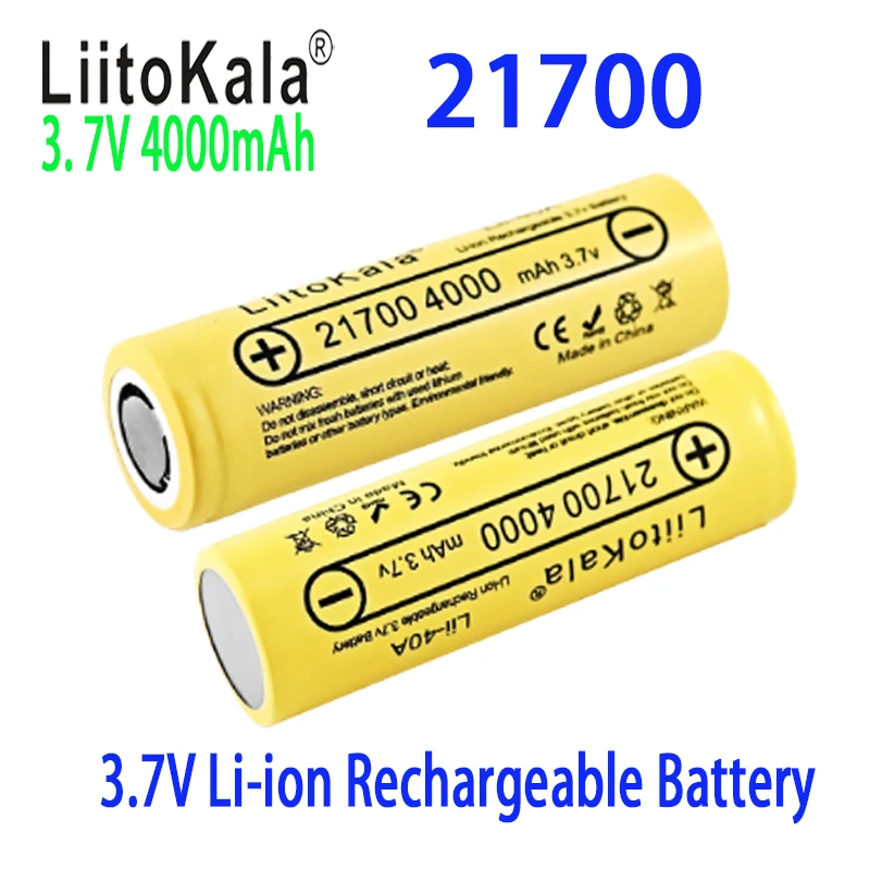 

100% brand new and originalLiitoKala Lii-40A 21700 lithium battery 4000mAh electric vehicle 10C power