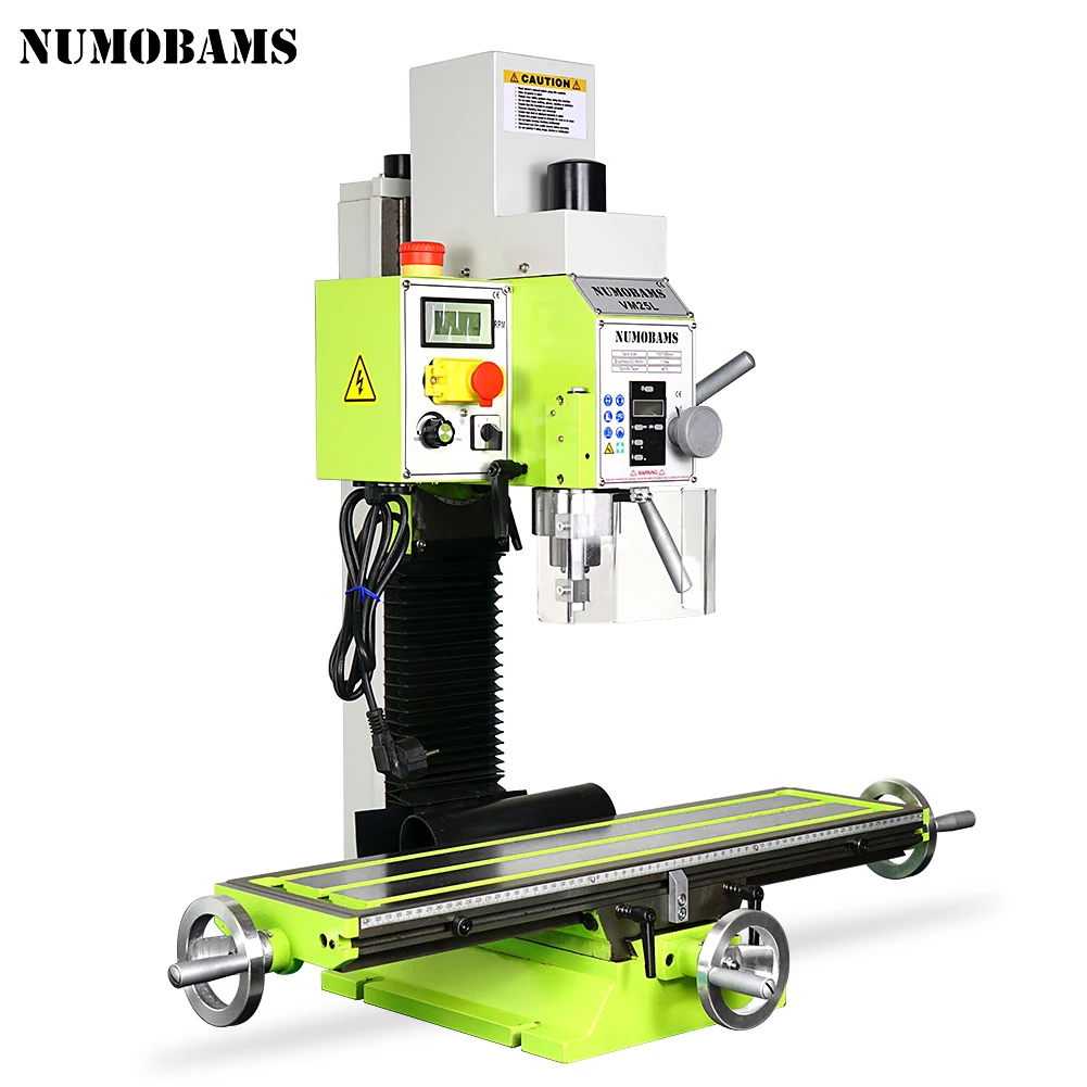 NUMOBAMS Super VM25L 1100W Brushless Motor with Auto Feeder + Foot Switch High Quality Milling Machine