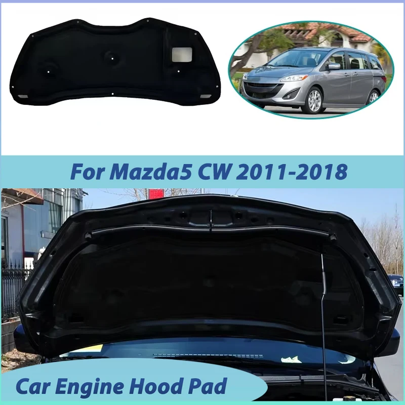 For Mazda 5 CW Accessories 2011-2018 Car Engine Hood Sound Cotton Pad Heat Insulation Fireproof Mat Soundproof Cover Accessories