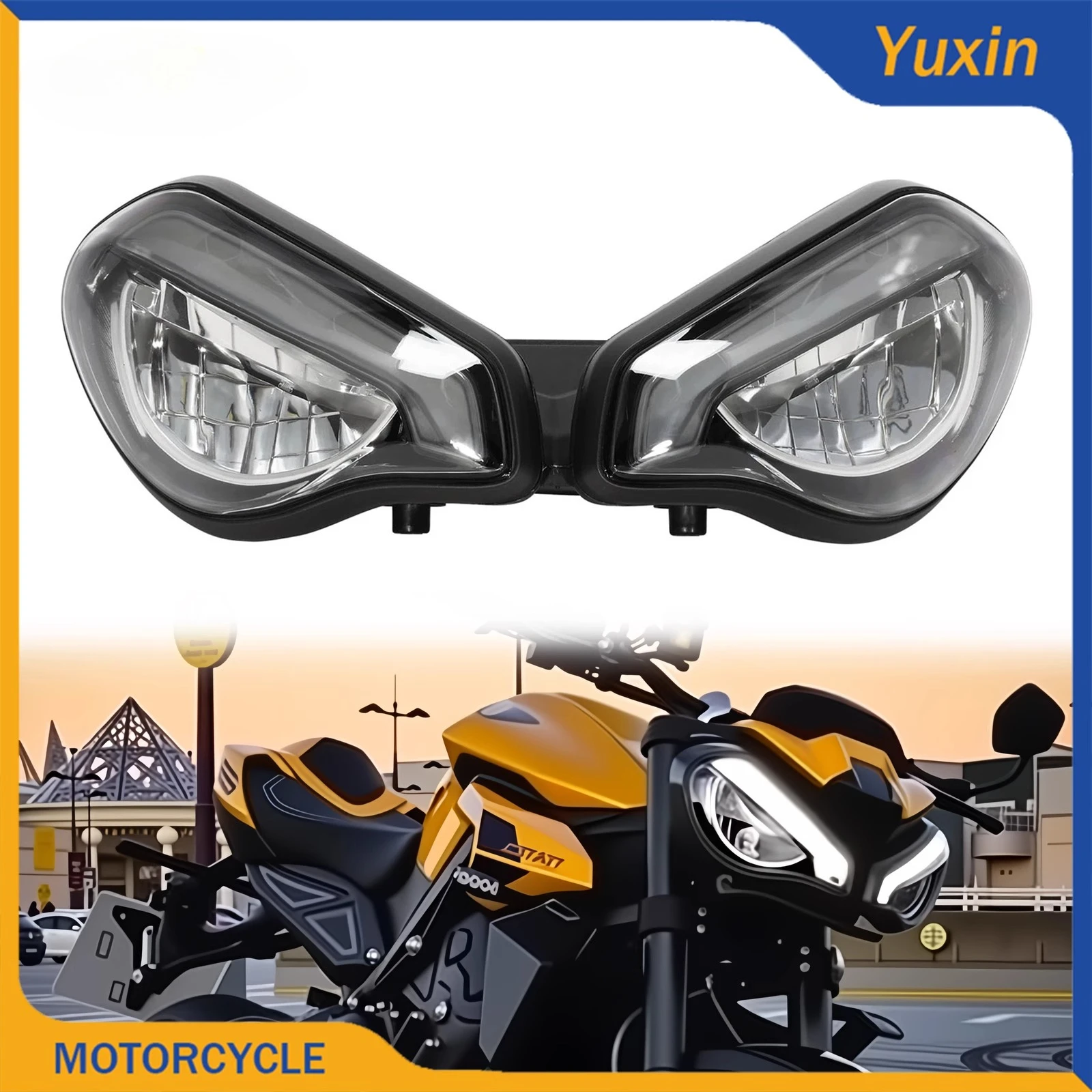 

Подходит для тройных фар 765R/RSLED Фара в сборе 09-12