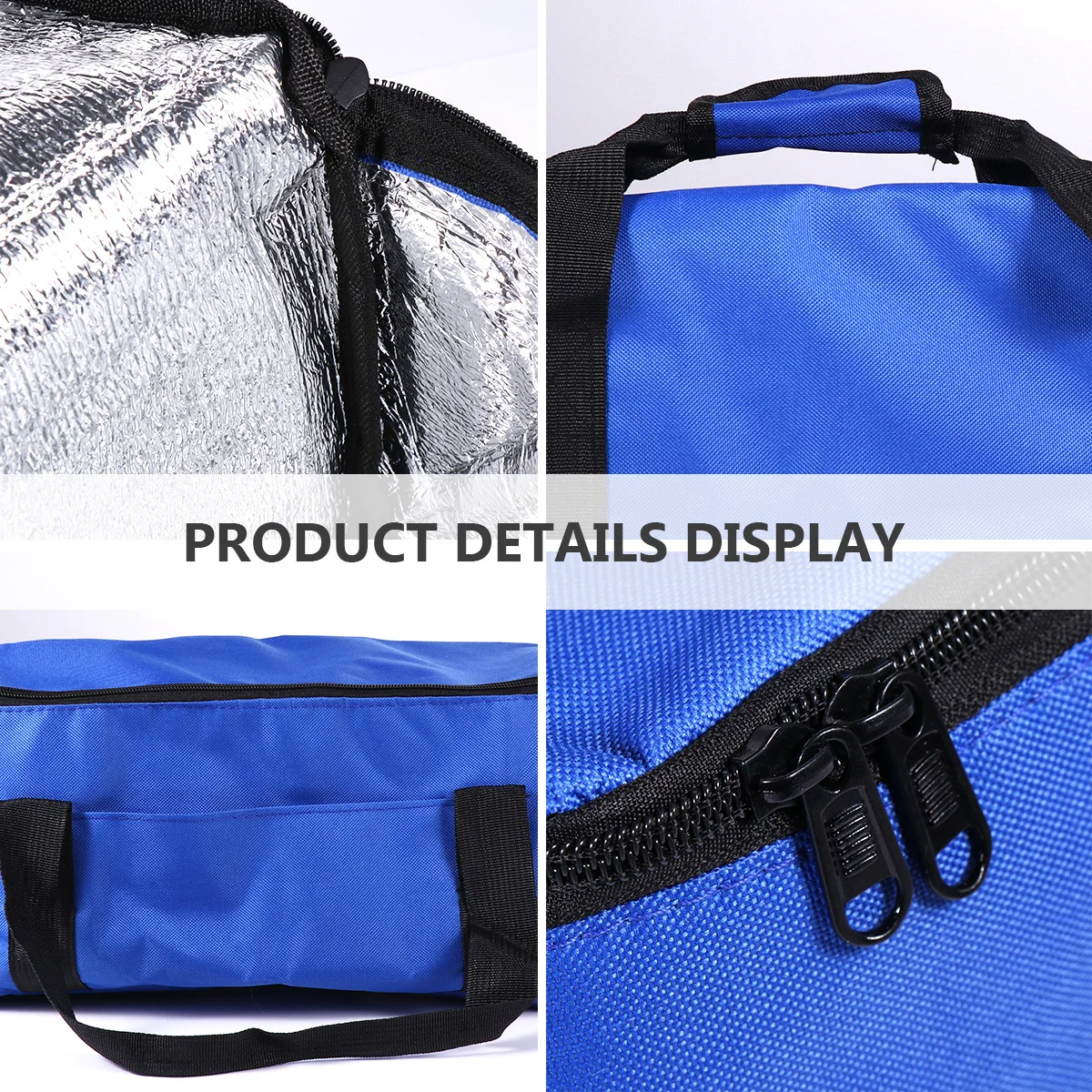 

12L Large Capacity Food Delivery Cooler Bag Insulated Ice Bag Thermal Pizza Bags Oxford Cloth Aluminum Film Wear Resistance Dual