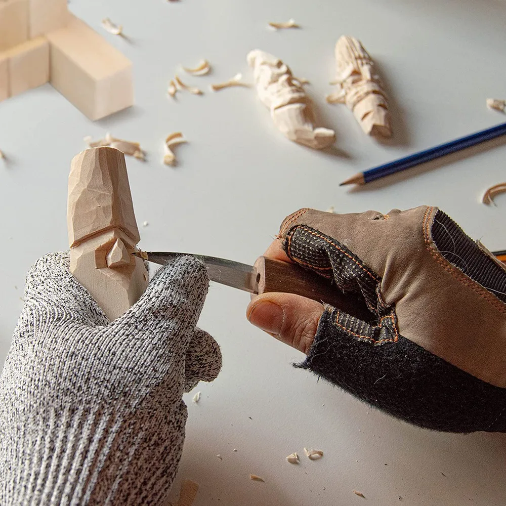 Grandi blocchi di legno intagliato (confezione da 10) 4x1x1 pollici progetto di tiglio non finito Kit artigianale Set di Hobby fai da te per principianti