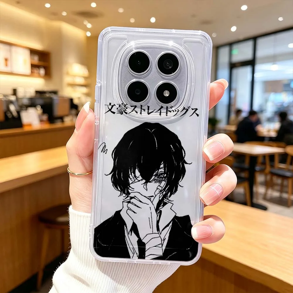 Anime Bungo Stray Dogs For Xiaomi POCO X7 X6 X5 F7 F6 F5 F4 M8 M6 C85 C71 Pro Protective Transparent Phone Case Cover
