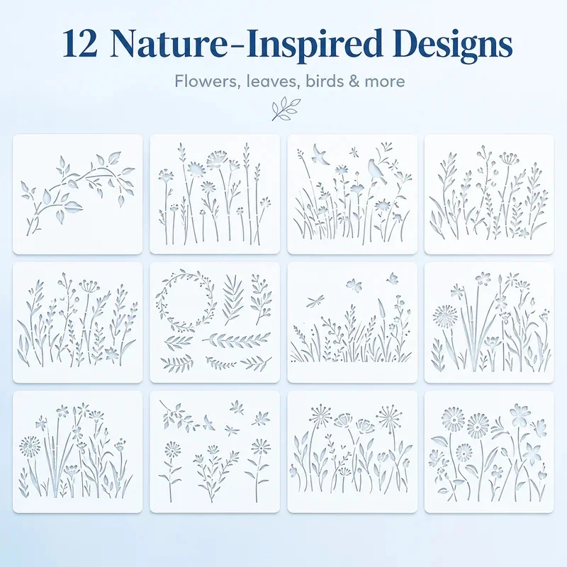 Wildflower Stencils Reusable Set