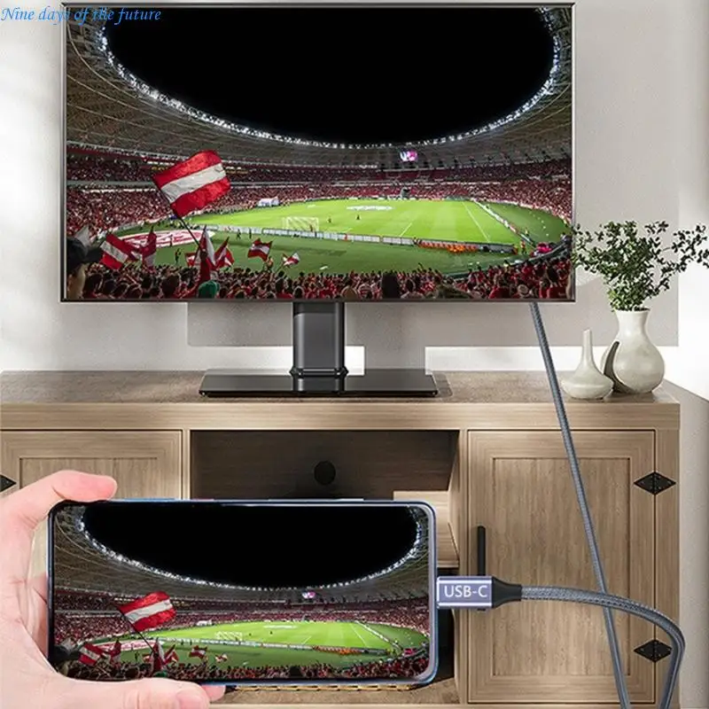 USB C to 1.4 Cable 8K@60Hz 4K@144Hz 2K@165Hz Cord Male to Male Support for PC HDTV Laptops Gaming Monitors E65A