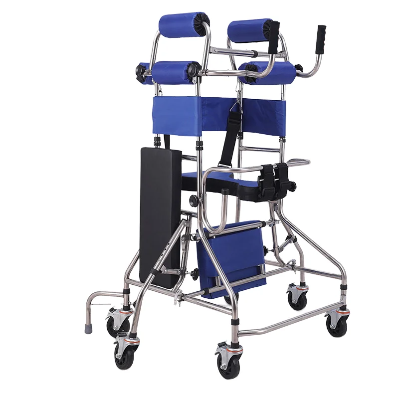 Coolfull New Release Foldable Aluminum Alloy Training Walker & Rollator Elderly &Rehabilitation Therapy Assistive Walking Aids