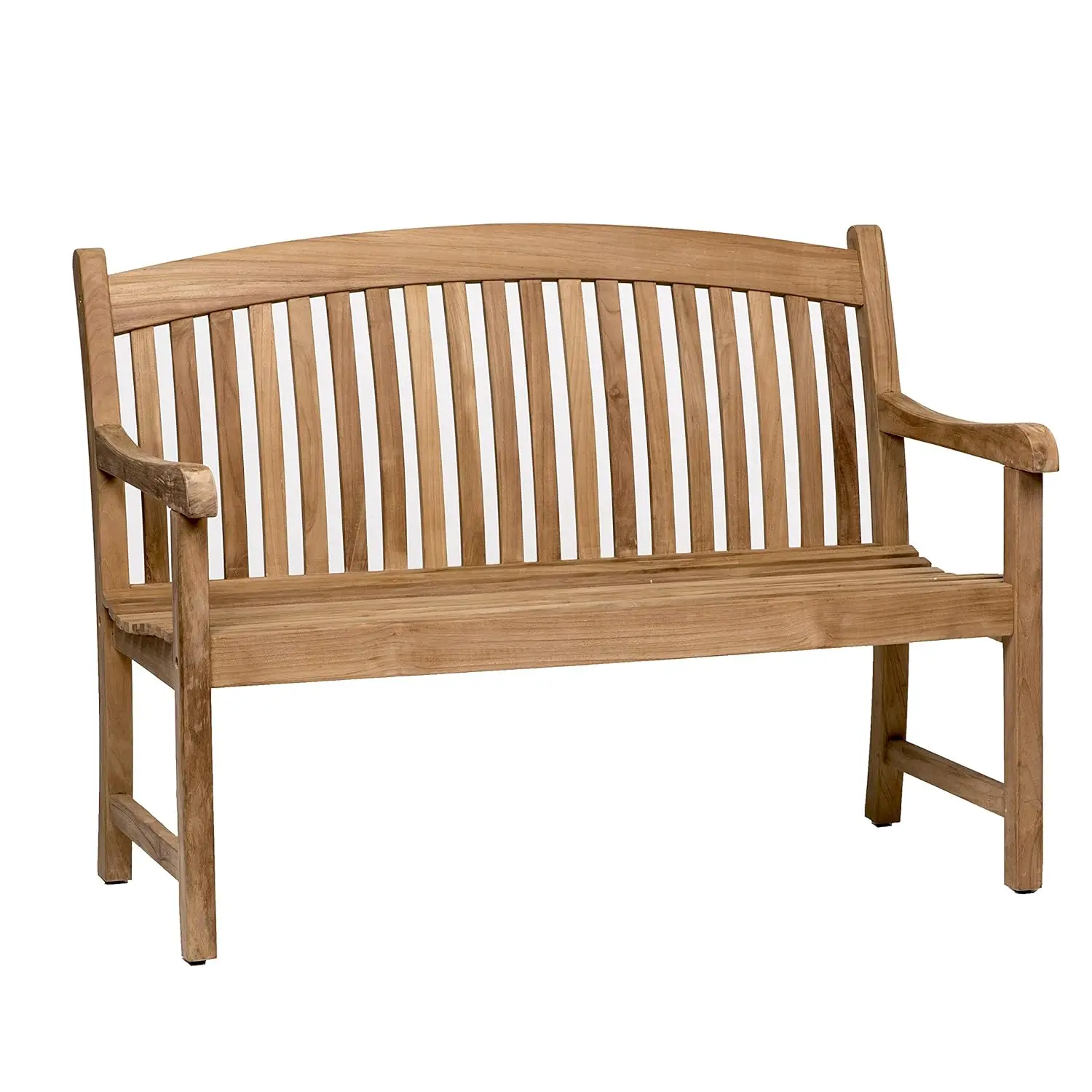 

Patio Bench | Made of Real Teak | Ideal for Outdoors and Indoors, 48Lx26Wx35H, Light Brown, Customized